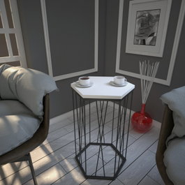 Hanah Home Cetrus Wood - Blanco y Negro